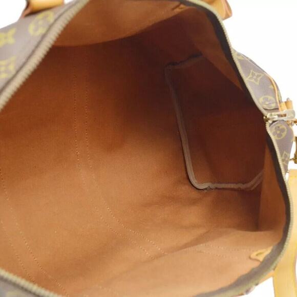 Louis Vuitton Keepall 50 Bandouliere Brown Monogram Duffel 843SD - Picture 10 of 11